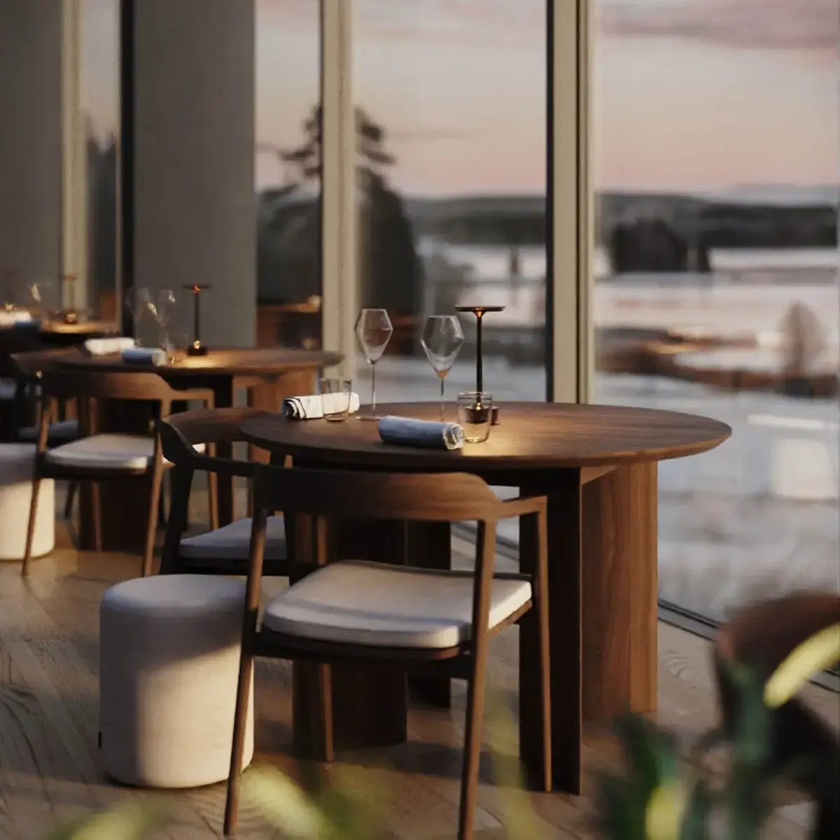 Serholt Collection lamp in a hospitality interior