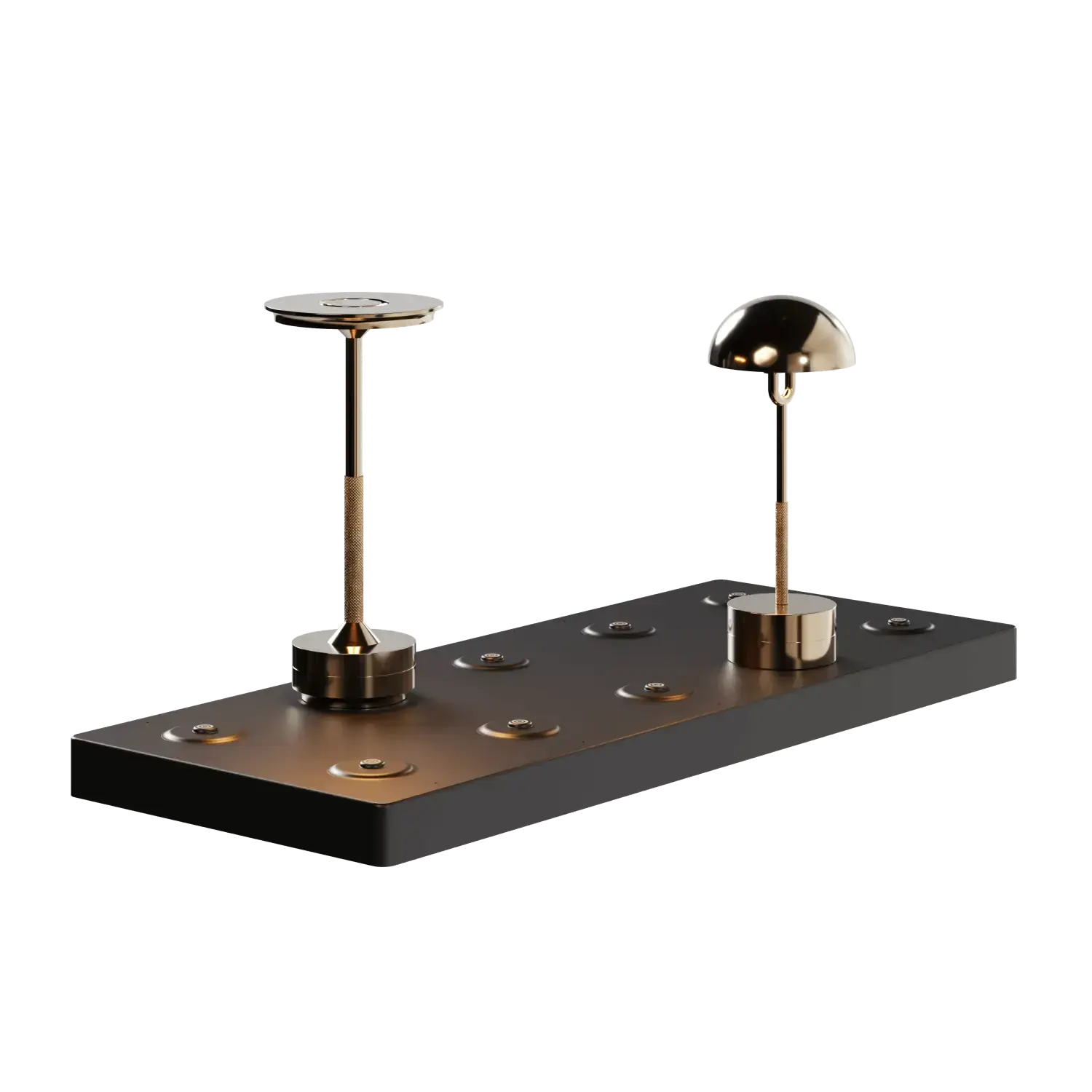 Shelby lamp in a styled dining setting